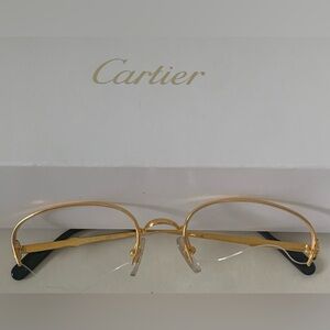 CARTIER MANHATTAN 22K OVAL LUXURY GLASSES 90'S
